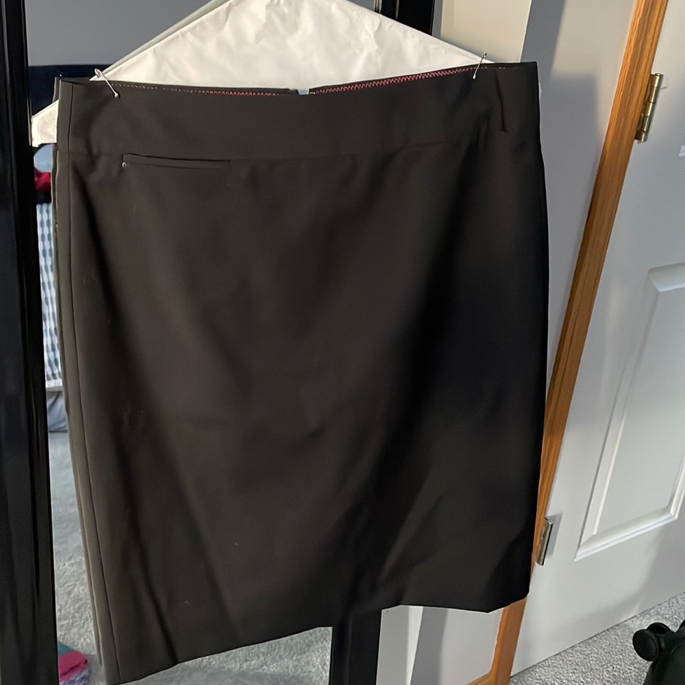 J crew black suit skirt.